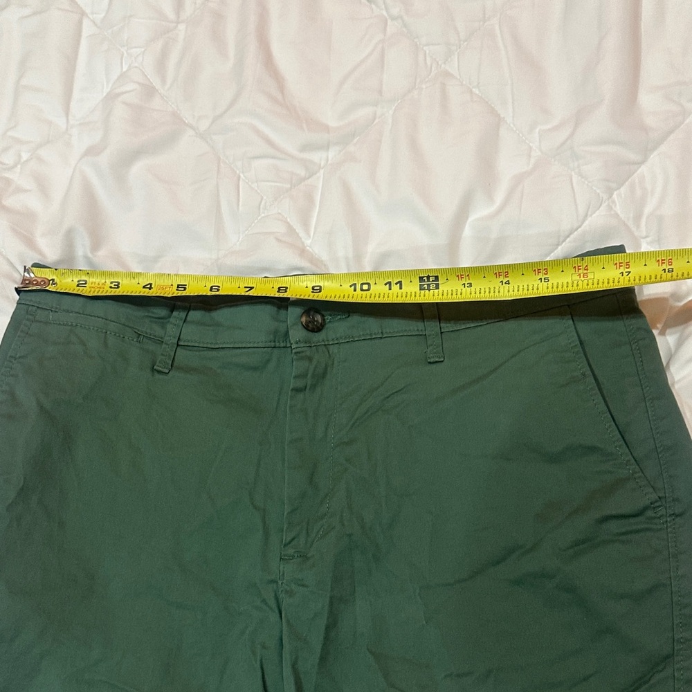 NWOT Goodfellow & Co Dark Green Flat Front Shorts size 34 - Picture 3 of 9